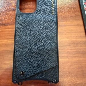 Bandolier Emma phone case in black/pewter. iPhone 12 Pro Max